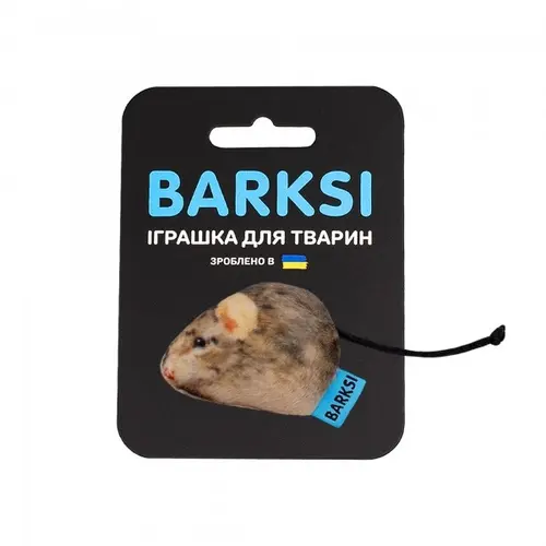 Barksi Мишка іграшка для котів 3х5 см - з дзвіночком (2007033059782)