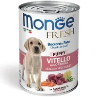 Monge Dog Wet Fresh Puppy влажный корм для щенков 400 г - с телятиной и овощами (8009470014441) 