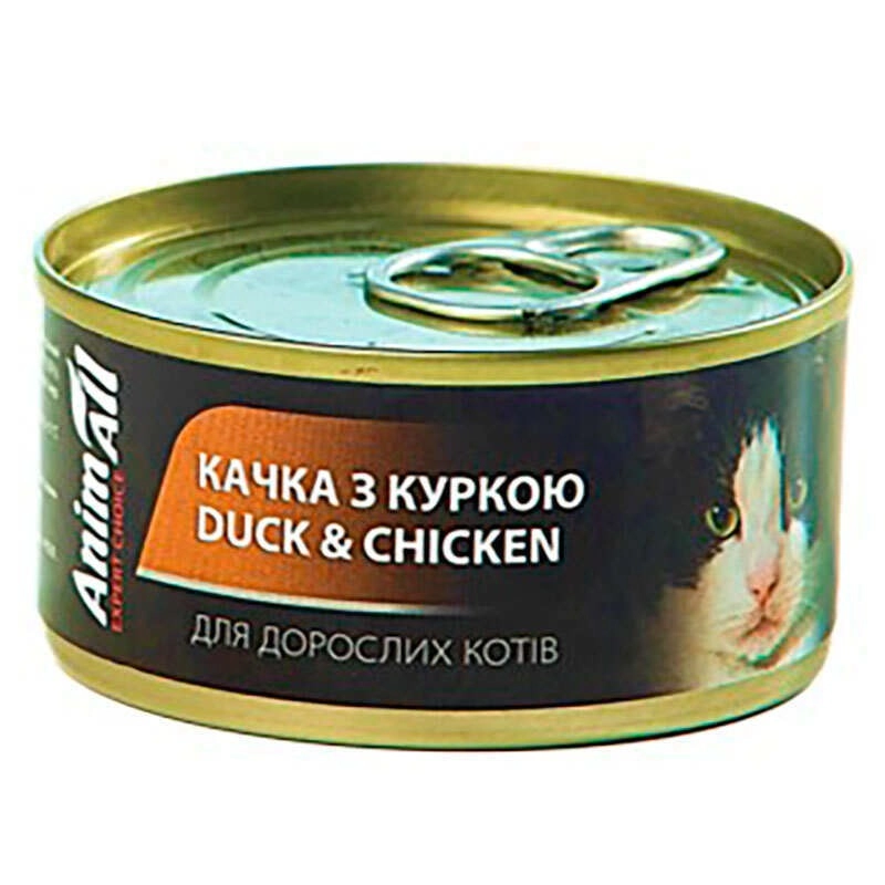 AnimAll ВОЛОГИЙ КОРМ Холістік коти (з качкою та куркою) 80 г 
