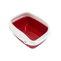 МPS Beta Small Red туалет для кішок 43х31х12см - з рамкою, червоний (8022967023481) 