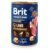 Brit Premium by Nature Lamb with Buckwheat ВОЛОГИЙ КОРМ Premium собаки (з ягням та гречкою) 800 г 