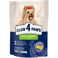 Club 4 Paws Premium ADULT Small Breeds Chiken СУХИЙ КОРМ Premium собаки малих порід (з куркою) 400 г 