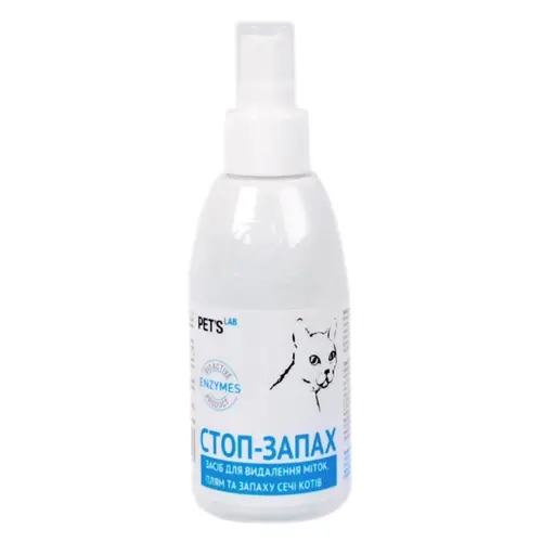 Pet`s Lab засіб для усунення плям та запаху сечі котів 300 мл (4820082496050)
