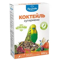 Природа Коктейль Суперменю корм для хвилястих папуг 500 г (4820157400302) 