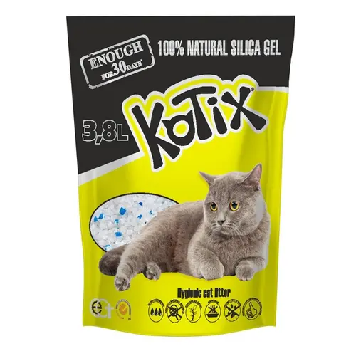 KOTIX наповнювач для котячого туалету 3.8 л - силікагелевий (6930095837592)