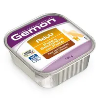 Gemon Medium ADULT Chunks with Chicken & Turkey ВОЛОГИЙ КОРМ Економ собаки (з куркою) 150 г 