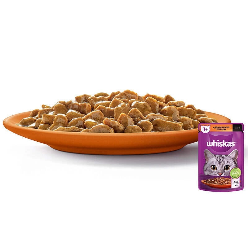 Whiskas ВОЛОГИЙ КОРМ Економ коти (з домашньою птицею) 85 г  - фото 4