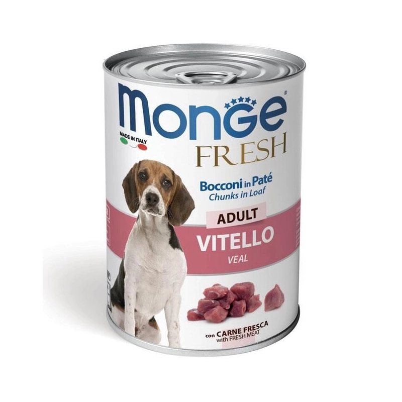 Monge Dog Wet Fresh влажный корм для собак 400 г - с телятиной (8009470014458) 