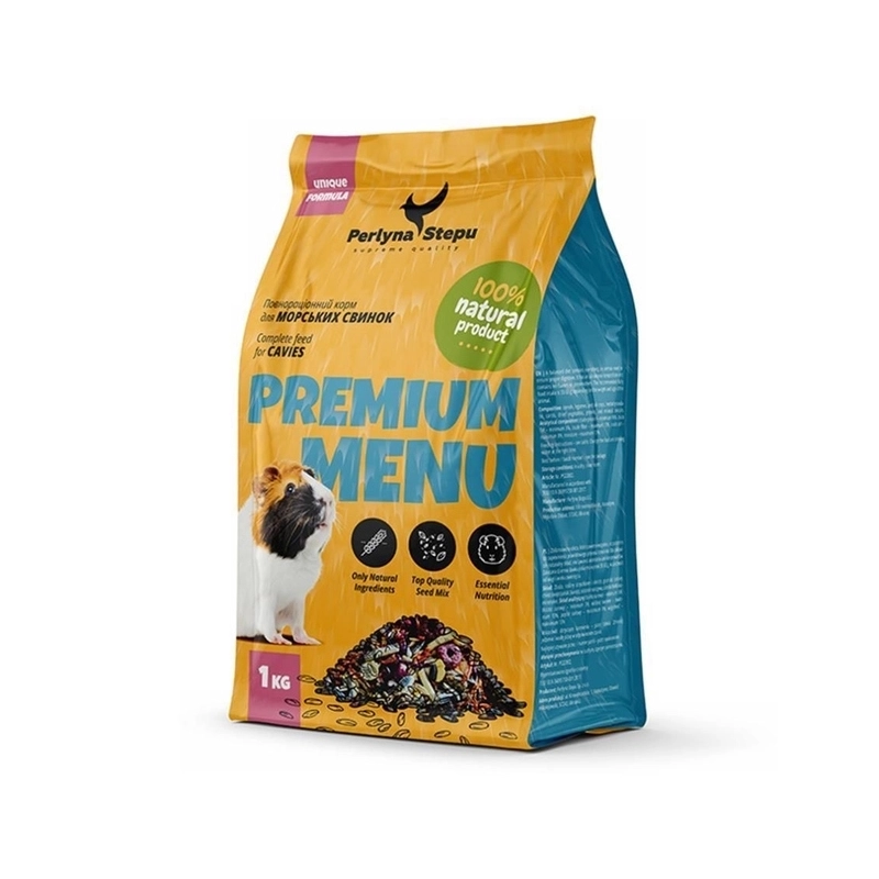 Perlyna Stepu Premium Menu корм для морських свинок 1 кг (4820249830147) 