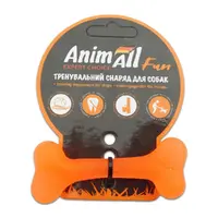 AnimAll Fun Кістка іграшка для собак 8 см - помаранчева (2000981167103) 