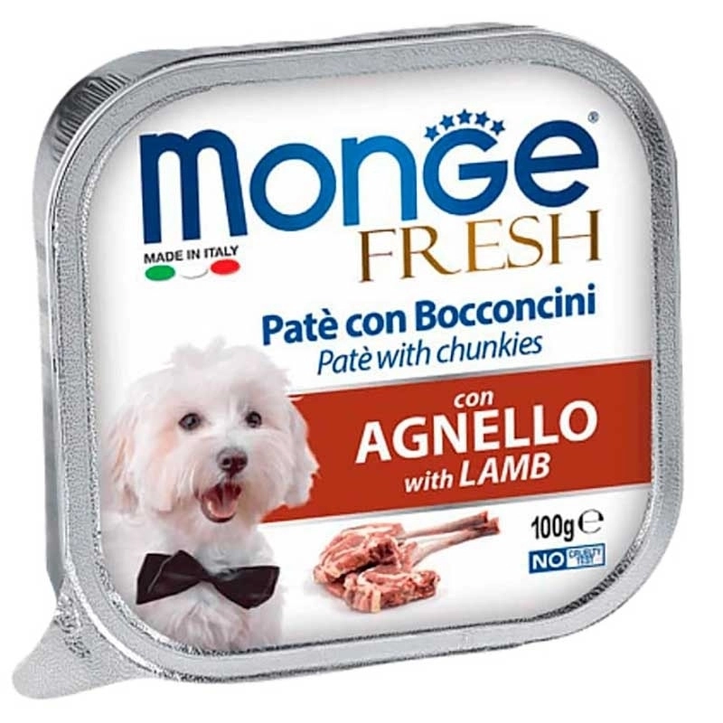 Monge Dog Wet Fresh влажный корм для собак 100 г - с ягненком (8009470013055) 