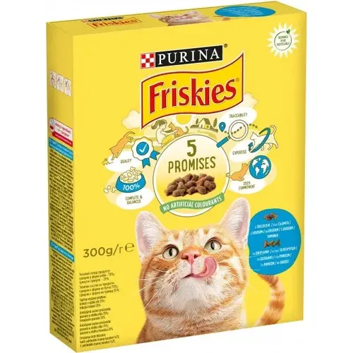 Friskies СУХИЙ КОРМ Економ коти (з лососем та овочами) 300 г