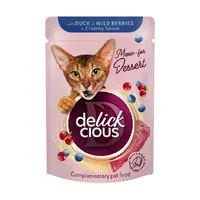 Delickcious влажный корм для кошек 80 г - утка с лесными ягодами (4820269141834) 
