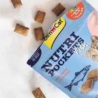 GimCat Nutri Pockets Fish ЛАСОЩІ Супер-преміум коти (з лососем) 60 г  - фото 1