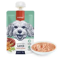 Wanpy CREAMY LAMB & CARROT & PEA РІДКИЙ КОРМ Premium собаки (крем-пюре) 90 г 