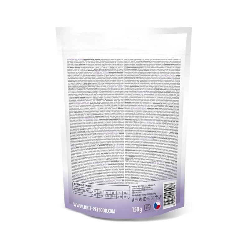 Brit Care Functional Snack Antistress Shrimps ЛАСОЩІ Супер-преміум собаки (з креветками) 150 г  - фото 1