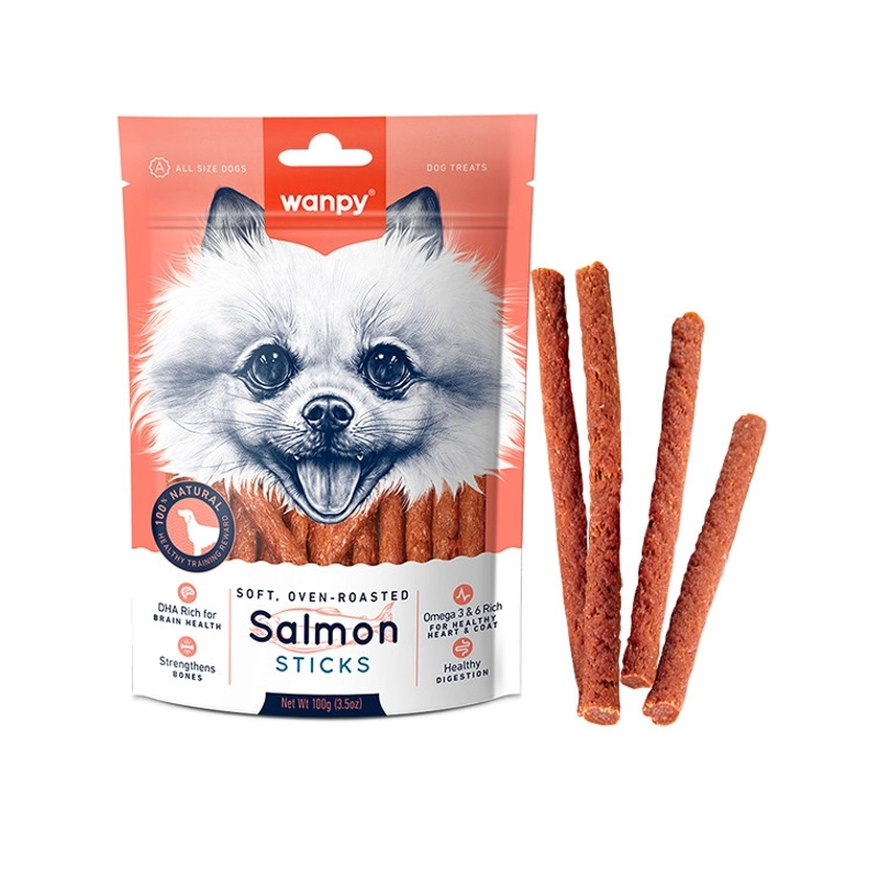 Wanpy SALMON STICKS ЛАСОЩІ Premium собаки (палички) 100 г 