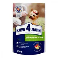 Club 4 Paws Premium With Chiken in Jelly ВОЛОГИЙ КОРМ Premium собаки (з куркою в желе) 100 г 