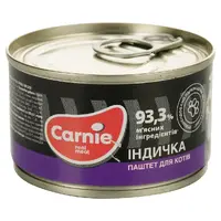 Carnie влажный корм для кошек 90 г - мясной паштет с индейкой (4820255190501)  - фото 1