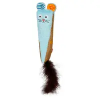 GiGwi ROOKIE HUNTER Кролик іграшка для котів 38 см - з шарудінням, блакитний (4823089365718)  - фото 1
