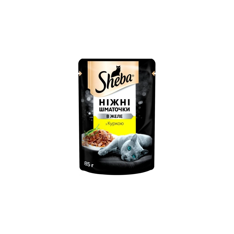 Sheba ВОЛОГИЙ КОРМ Premium коти (з куркою) 85 г 