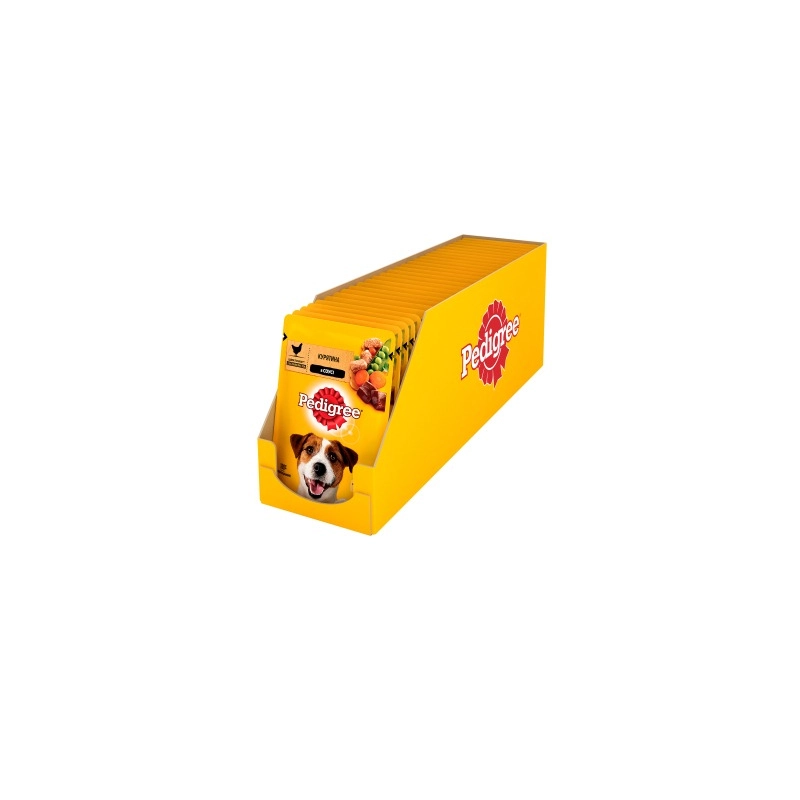 Pedigree ВОЛОГИЙ КОРМ Економ собаки (з куркою та овочами) 100 г  - фото 2
