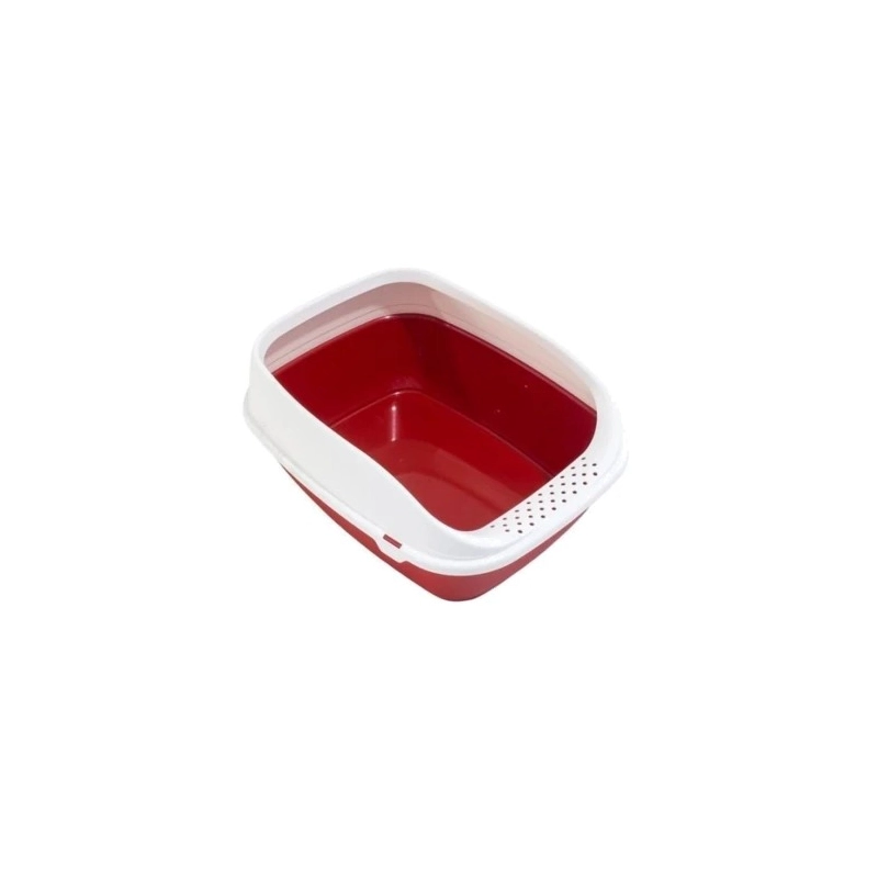 МPS Beta Small Red туалет для кішок 43х31х12см - з рамкою, червоний (8022967023481) 
