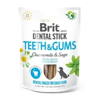 Brit Dental Stick Teeth&Gums ЛАСОЩІ Супер-преміум собаки (ромашка і шавлія) 251 г 