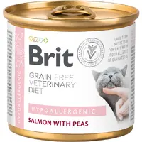 Brit VetDiet GF Hypoallergenic ВОЛОГИЙ КОРМ Холістік коти (при харчовій алергії) 200 г 