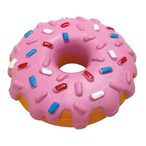 Tatrapet Toys Fun Пончик іграшка для собак 14 см - з пищалкою, латексна (8585027951891)