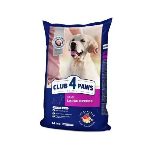 Club 4 Paws Premium ADULT Large Breeds СУХИЙ КОРМ Premium собаки великих порід (з куркою) 14 кг