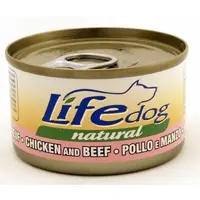 LifeDog Natural Chicken Fillet & Beef ВОЛОГИЙ КОРМ Супер-преміум собаки (з курячим філе та яловичиною) 90 г 
