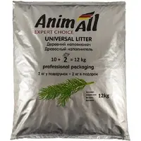 AnimAll наповнювач для котячого туалету 12 кг - деревний (4820224500140) 