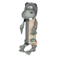 GiGwi ECO FRIENDZ Бегемот іграшка для собак 39 см - з пляшкою з пищалкою (4823089351643)  - фото 1