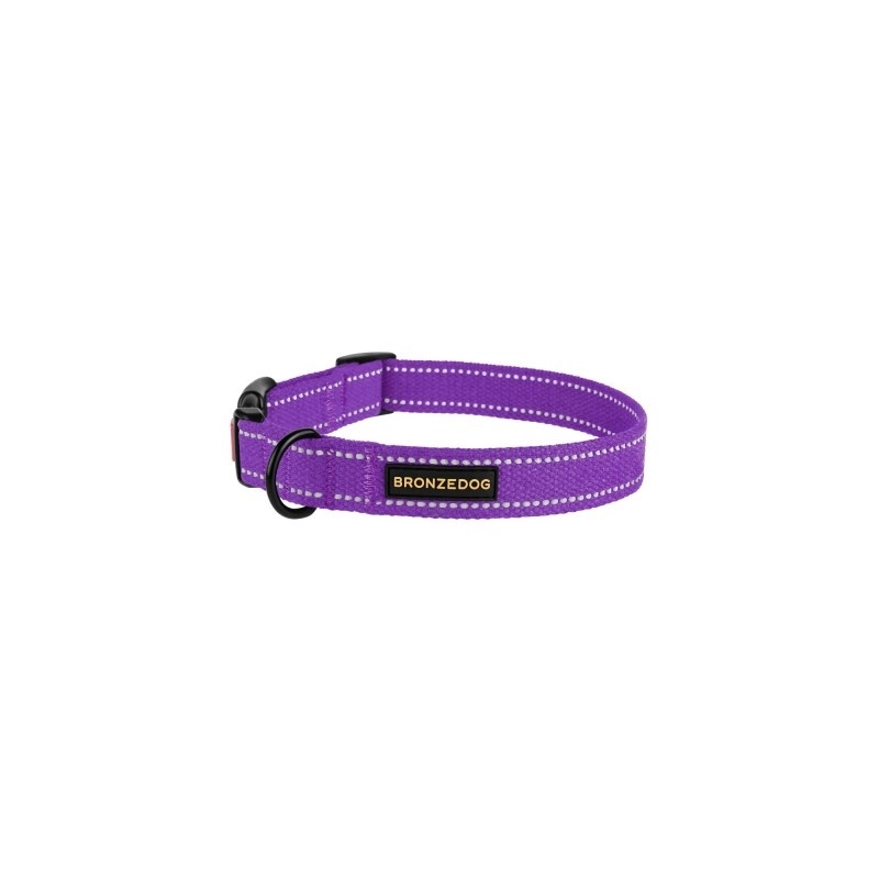 BronzeDog нашийник для собак XL - брезентовий, фіолетовий (2007033031535)  - фото 2