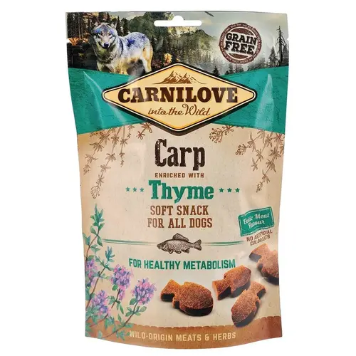 Carnilove GF Carp&Thyme Soft Snack ЛАСОЩІ Холістік собаки (з коропом та чебрецем) 200 г