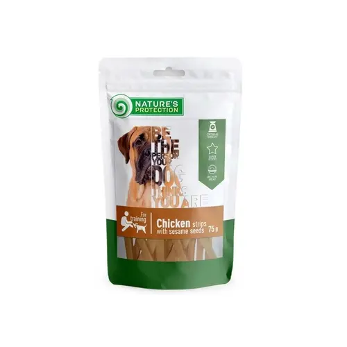 Natures Protection Snack Soft Chicken Strips ЛАСОЩІ Супер-преміум собаки (курячі стріпси) 75 г