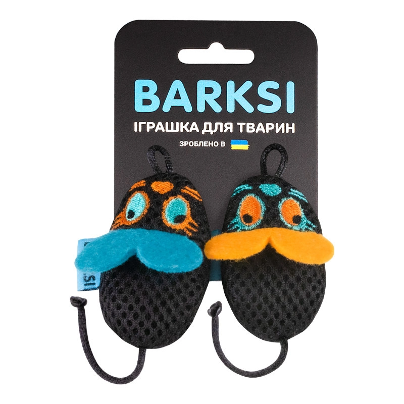 Barksi Дентал Мишки іграшка для котів 6.5х4.5 см - з дзвіночком (2007033067091) 