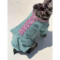 Dogs Bomba вишиванка лляна для собак 6 - м'ятна  - фото 1