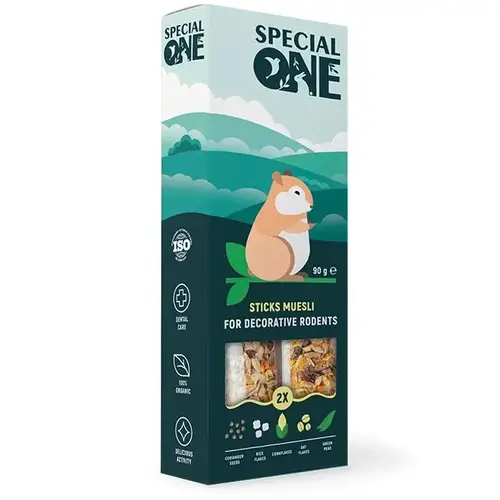 Ласощі для гризунів Special One Палички Мюслі 90 г (4823082423484)