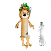 GiGwi ECO FRIENDZ Лев іграшка для собак 39 см - з пляшкою з пищалкою (4823089351643) 