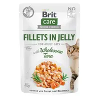 Brit Care Adult Fillets in Jelly ВОЛОГИЙ КОРМ Супер-преміум коти (з тунцем в желе) 85 г 