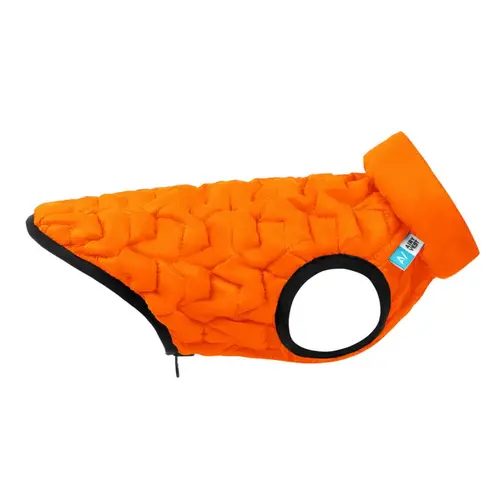 AiryVest Uni куртка двостороння для собак S 38 - помаранчево-чорна (4823089313283)