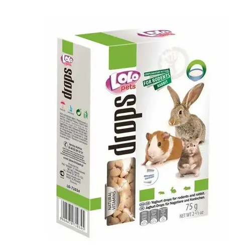 Ласощі для гризунів Lolopets Йогурт 75 г (5904479010346)