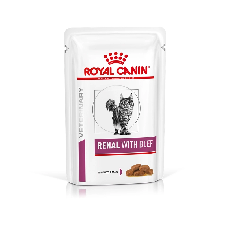 Royal Canin Renal Cat Beef влажный корм для кошек для поддержания функции почек 85 г (9003579027547) 