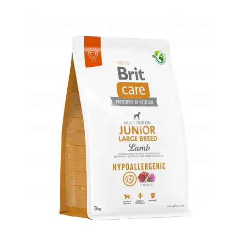 Brit Care Hypoallergenic JUNIOR LARGE BREED СУХИЙ КОРМ Супер-преміум цуценята великих порід (з ягням) 3 кг