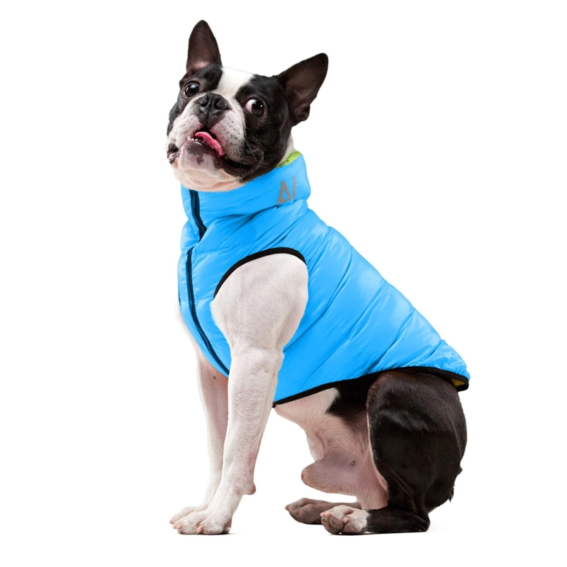 AiryVest куртка двостороння для собак S 30 - салатово-блакитна (4823089300023)  - фото 4
