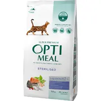 Optimeal сухий корм для котів 1.5 кг - з лососем (4820215368162) 