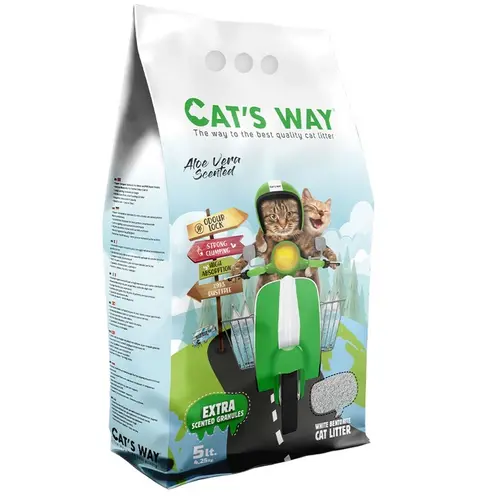 CAT'S WAY наповнювач для котячого туалету 5 л - бентонітовий, з ароматом алое вера (8682162004601)