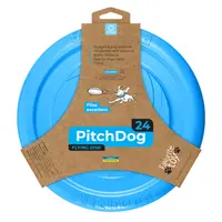 PitchDog ігрова тарілка для собак D=24 см - для апортировки, блакитна (4823089308555) 